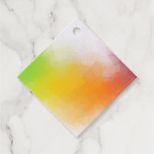 Aangepaste Kleurrijke Moderne Abstracte Kunst Lege Bedankjes Labels