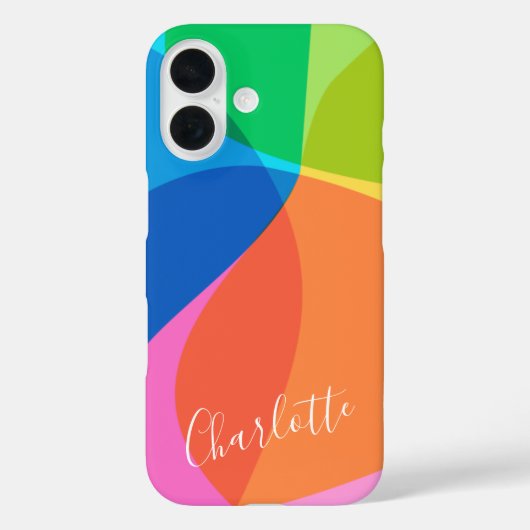 Aangepaste kleurrijke moderne geometrische vormen Case-Mate iPhone case (Achterkant)