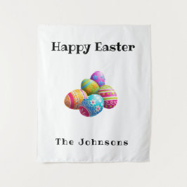 Aangepaste Kleurrijke Moderne Paaseieren Jacht Gel Wandkleed