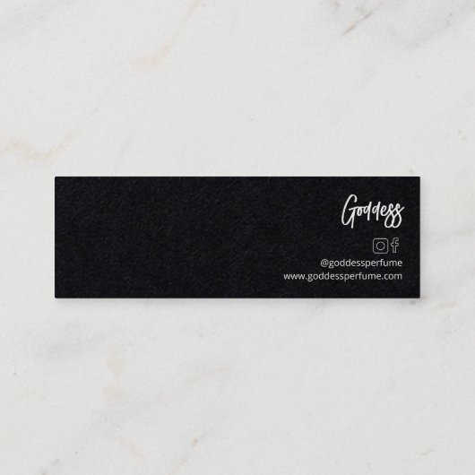 Aangepaste kleurrijke parfumtester strip mini visitekaartje (Achterkant)