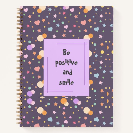 Aangepaste kleurrijke polka Notitieboek (Voorkant)