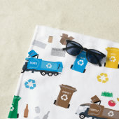 Aangepaste kleurrijke recycling vuilniswagens en b strandlaken (In situ)