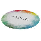 Aangepaste kleurrijke Sjabloon Handgeschreven scri Snijplank (Hoek)