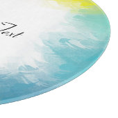 Aangepaste kleurrijke Sjabloon Handgeschreven scri Snijplank (Hoek)