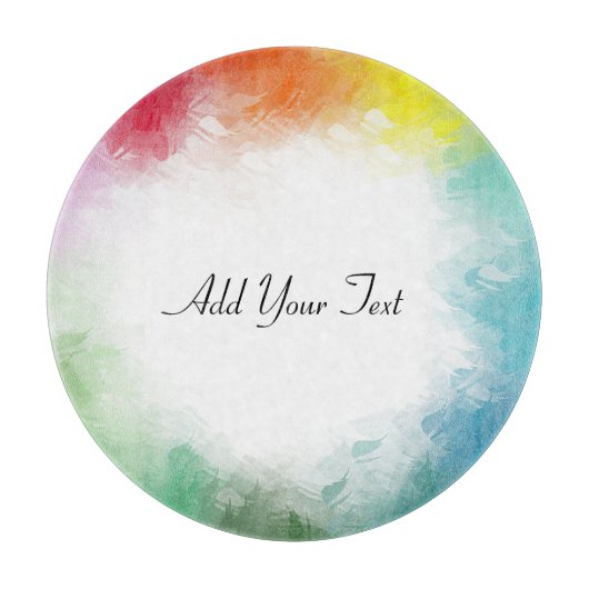 Aangepaste kleurrijke Sjabloon Handgeschreven scri Snijplank (Voorkant)