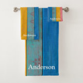 Aangepaste kleurrijke strand Rustige washanddoekse Bad Handdoek (Insitu)