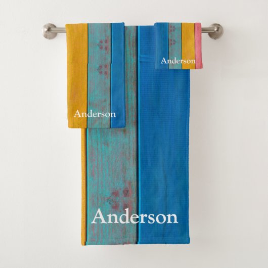 Aangepaste kleurrijke strand Rustige washanddoekse Bad Handdoek (Insitu)