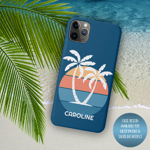 Aangepaste Kleurrijke Tropisch Eiland Strand Oceaa Case-Mate iPhone Case