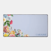 Aangepaste kleurrijke tuin wilde bloemen bloemenbo bureaumat (Voorkant)