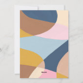 Aangepaste Kleurrijke Unieke Abstracte Portretfoto Feestdagenkaart (Achterkant)