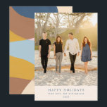 Aangepaste Kleurrijke Unieke Abstracte Portretfoto Feestdagenkaart<br><div class="desc">Stuur warme feestdagenwensen naar vrienden en familie met deze prachtige verticale kaarten,  met jouw favoriete foto op de voorkant en een levendig,  kleurrijk abstract ontwerp op de achterkant. Perfect om vreugde en vrolijkheid te verspreiden,  maken deze unieke kaarten jouw feestdagenwensen extra speciaal en gedenkwaardig!</div>