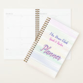 Aangepaste kleurrijke Waterverf lerarenplank Planner (Display)