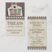 Aangepaste kleurspoelen voor naadloze naaigarens visitekaartje (Voorkant / Achterkant)