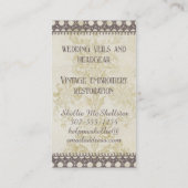 Aangepaste kleurspoelen voor naadloze naaigarens visitekaartje (Achterkant)