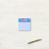 Aangepaste kleurstof zwaait Paarse blauwe notities Post-it® Notes (Op bureau)