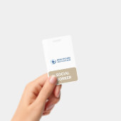 Aangepaste Kleurtekst Sociaal Werk Begeleider Badge (Handheld)