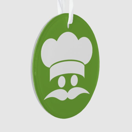 Aangepaste kleurversiering van Chef Ornament (voorkant)