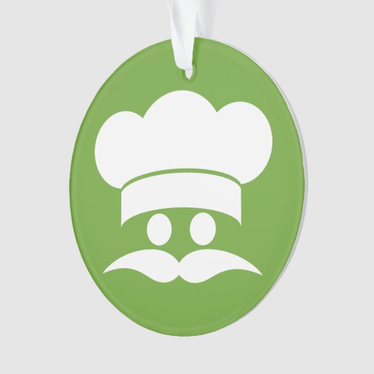 Aangepaste kleurversiering van Chef Ornament (voorkant)