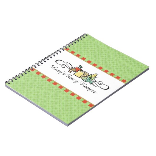 Aangepaste kleurvis groentetekker notitieboek (Linkerzijde)