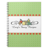 Aangepaste kleurvis groentetekker notitieboek (Voorkant)