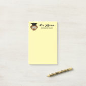 Aangepaste kleuterleidster schattige aap post-it® notes (Op bureau)