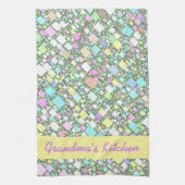 Aangepaste kleuterpasta's Abstract Theedoek (Verticaal)