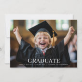 Aangepaste kleuterschool 3 Foto Classic Afstuderen Aankondiging (Voorkant)