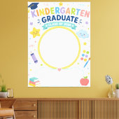 Aangepaste kleuterschool afgestudeerde klas 2026 canvas afdruk (Insitu (Woonkamer))