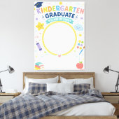 Aangepaste kleuterschool afgestudeerde klas 2026 canvas afdruk (Insitu (Slaapkamer))