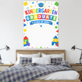 Aangepaste kleuterschool afgestudeerde klas 2026 canvas afdruk (Insitu (Slaapkamer))