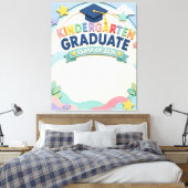 Aangepaste kleuterschool afgestudeerde klas 2026 canvas afdruk (Insitu (Slaapkamer))