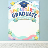 Aangepaste kleuterschool afgestudeerde klas 2026 canvas afdruk (Insitu (Houten vloer))