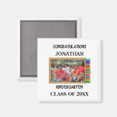 Aangepaste kleuterschool afstuderen krijbordfoto magneet (Voorkant / Achterkant)