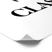 Aangepaste kleuterschool afstuderen krijbordfoto poster (Hoek)