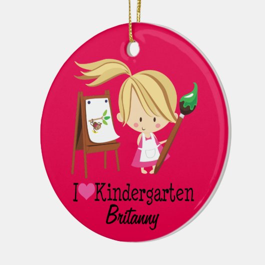 Aangepaste kleuterschool keramisch ornament (Links)