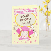 Aangepaste kleuterschool / kleuterschool meisje Af Kaart (Gele Bloem)