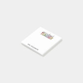 Aangepaste kleuterschool leraar gepersonaliseerd post-it® notes (Schuin)