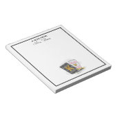 Aangepaste kleuterschool leraar waardering zwart notitieblok (Schuin)