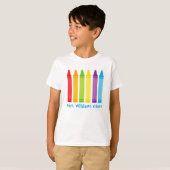 Aangepaste kleuterschool Veldreiswagen, Kind T-shirt (Voorkant volledig)