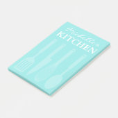 Aangepaste kleverige noten met keukengerei post-it® notes (Schuin)