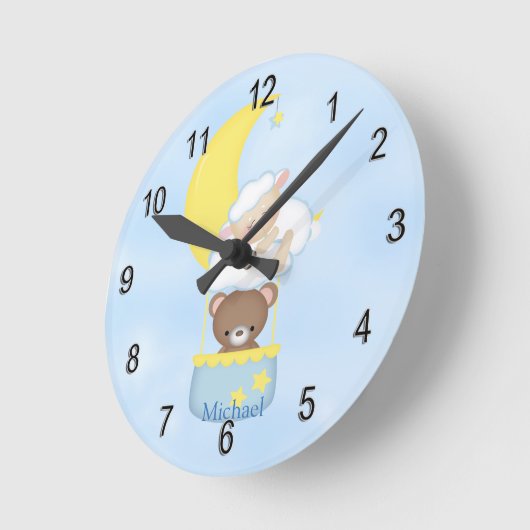 Aangepaste klok Baby Lamb Teddy Bear (Hoek)