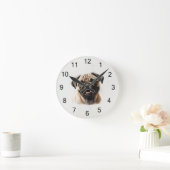 Aangepaste klok met foto van Pug hond (Huis)