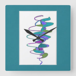 Aangepaste klok voor blauwgroen cycloon