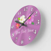 Aangepaste  klokken met Hawaiian Flowers (Hoek)