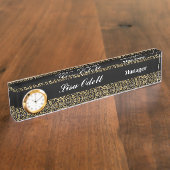 Aangepaste klokplaat naambordje (Zijkant)