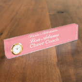 Aangepaste klokplaat naambordje (Zijkant)