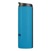 Aangepaste klompblauw- en zwarte snaarsport thermosbeker (Geroteerd rechts)