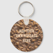 Aangepaste Klompige Chocolade Aangepaste Tekst Sleutelhanger (Voorkant)