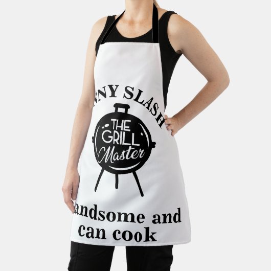 Aangepaste knap en kan aangepaste Schort koken (Insitu)