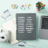 Aangepaste knipnaam stickers (iPad Cover)
